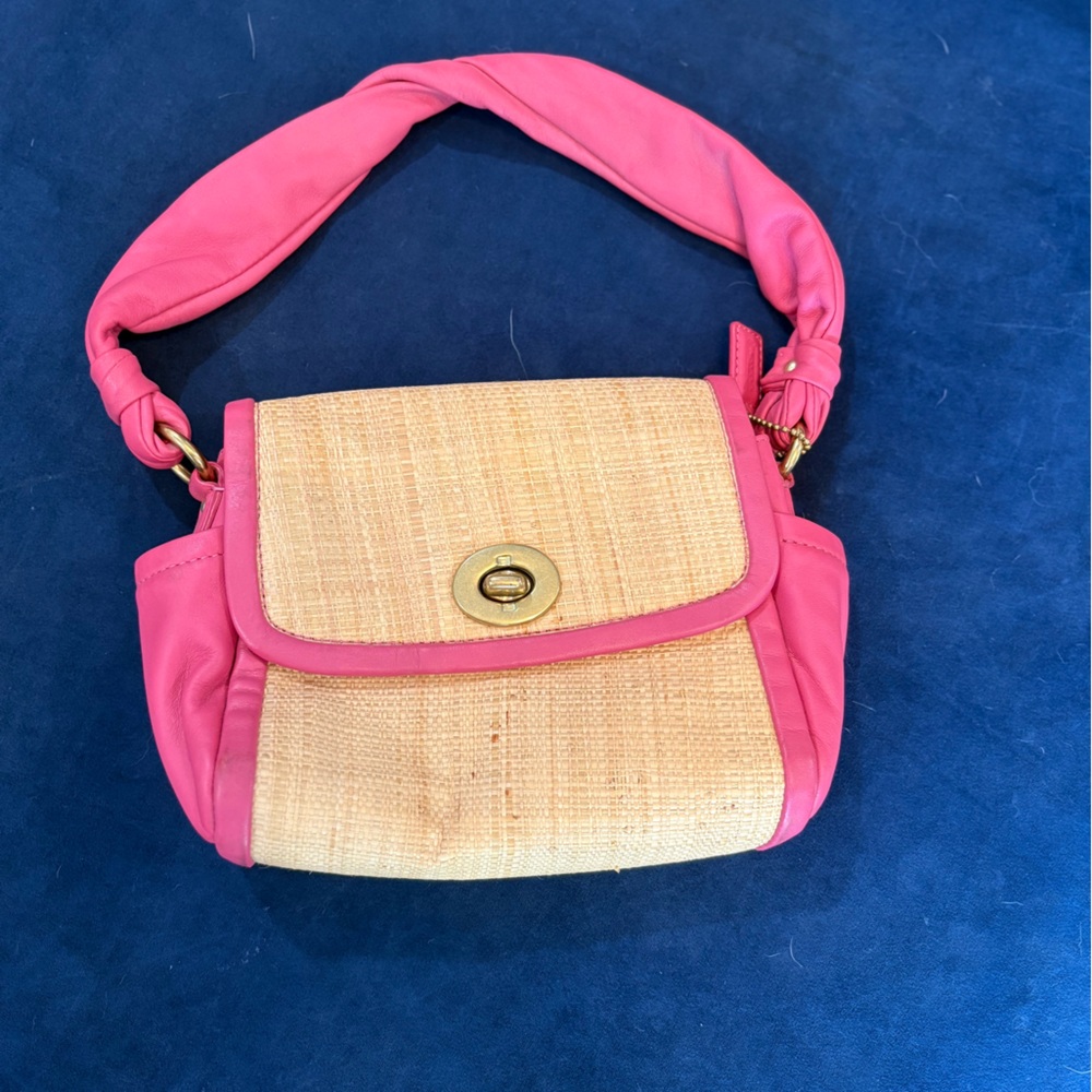 Coach Pink Leather Interior Tag